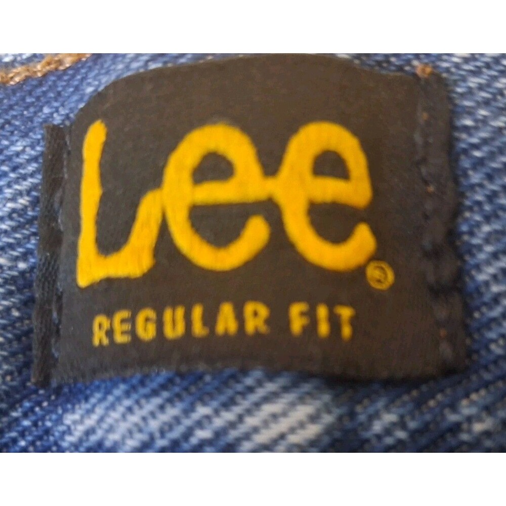 Lee Mens Regular Fit Denim Jeans 34x32 Blue Medium Wash Like New - Picture 8 of 13